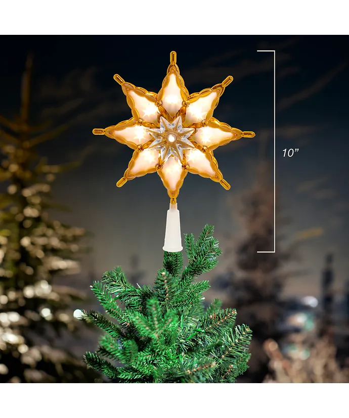 Kurt S. Adler - 10" 18-Light LED Multifunction 8-Point Star Treetop - Image 3