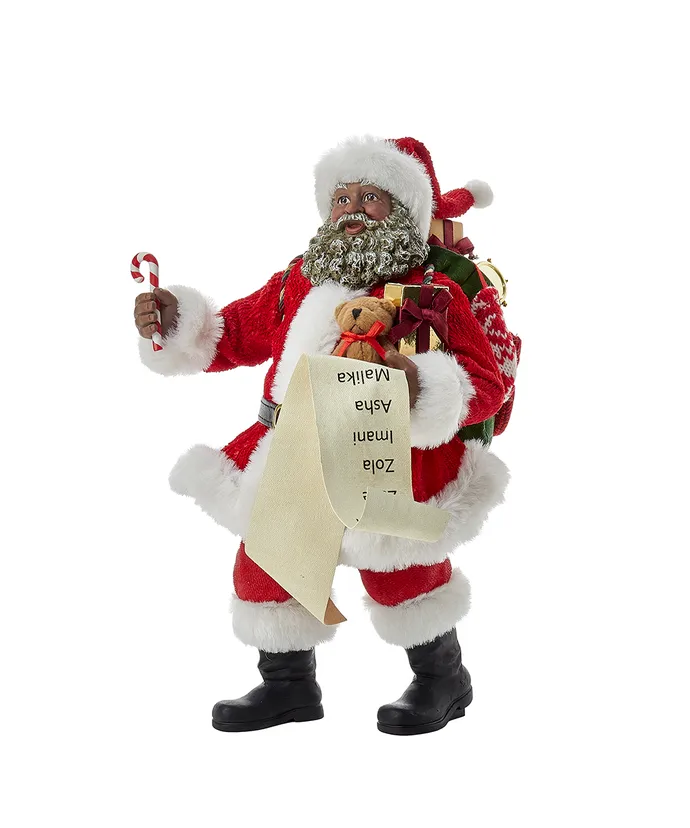 Kurt S- Adler - 10-5" Fabriche African American Santa