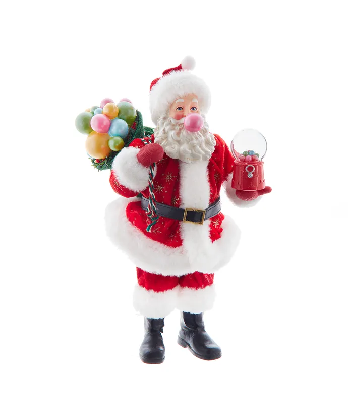 Kurt S- Adler - 10-5" Fabriche Bubblegum Santa