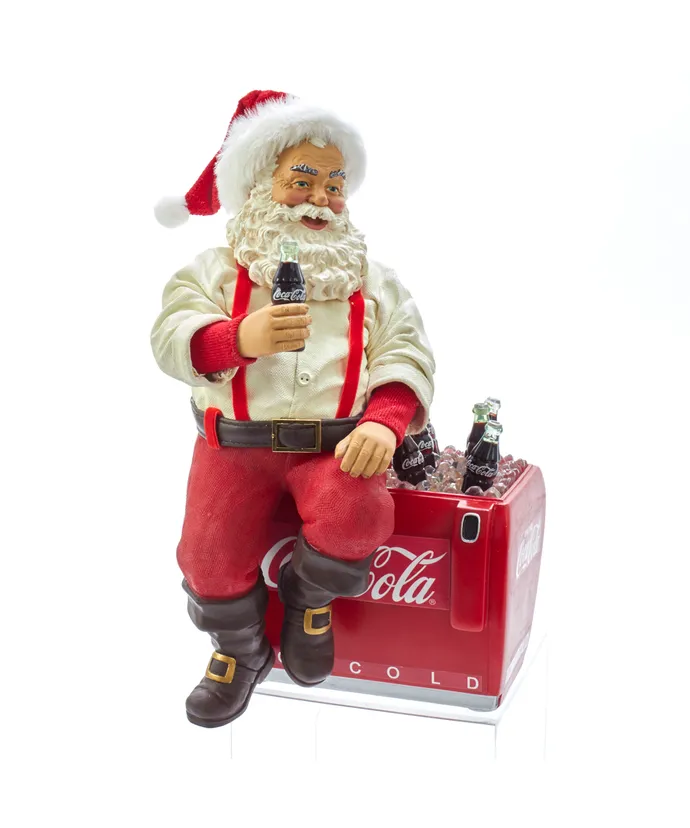 Kurt S- Adler - 10-5" Fabriche Coca-Cola Santa On Cooler