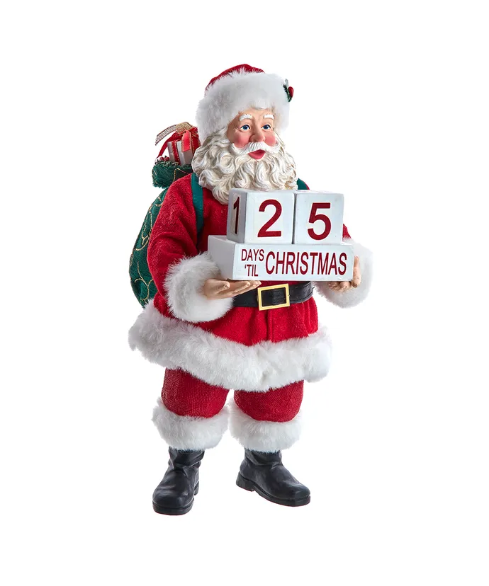 Kurt S- Adler - 10-5" Fabriche Countdown Santa