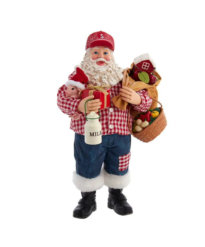 Kurt S- Adler - 10-5" Fabriche Farmer Santa