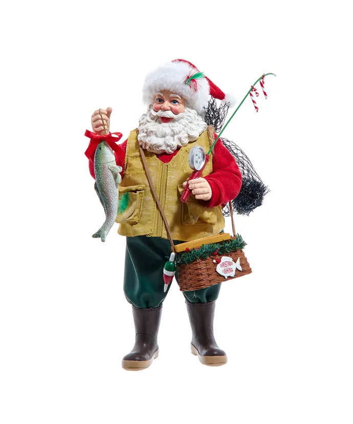 Kurt S- Adler - 10-5" Fabriche Fisherman Santa