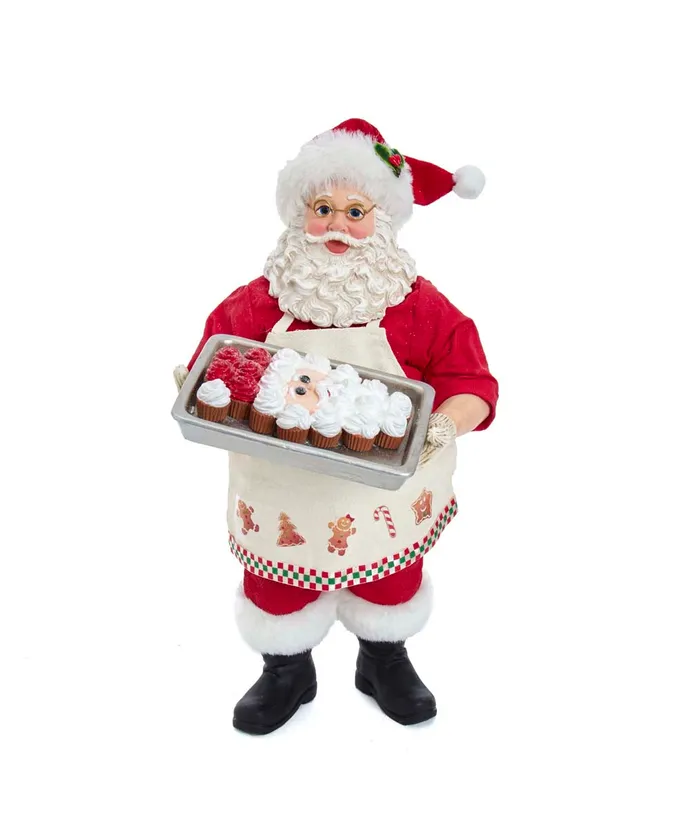 Kurt S- Adler - 10-5" Fabriche Santa With Cake