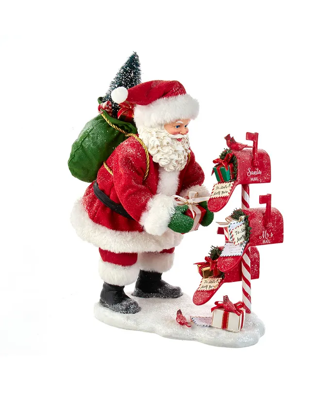 Kurt S- Adler - 10-5" Fabriche Santa With Mailbox