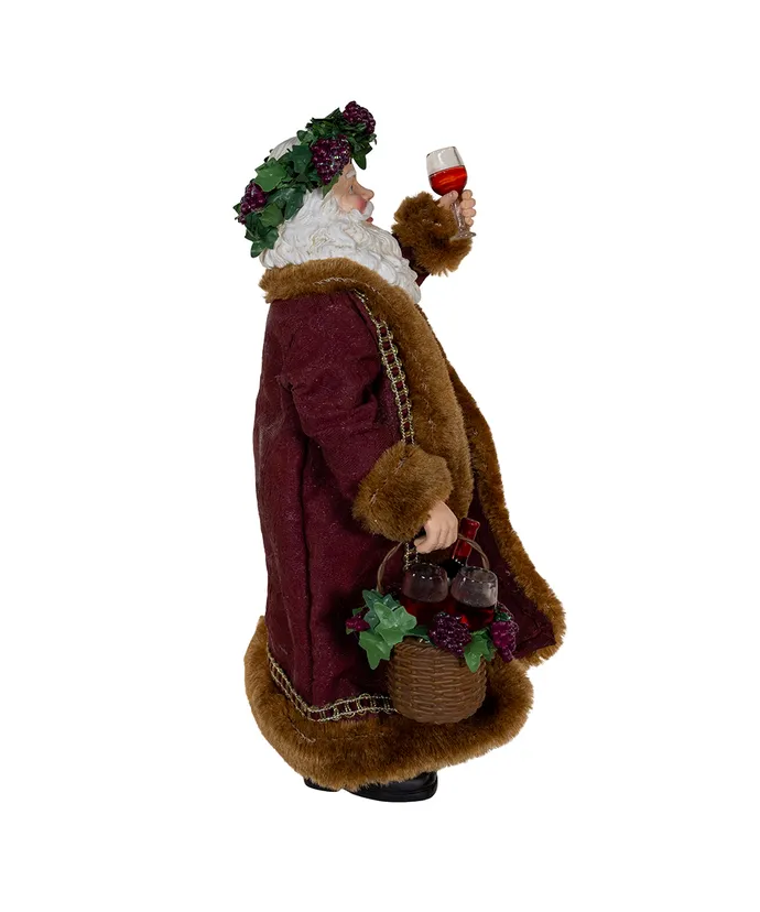 Kurt S- Adler - 10-5" Fabriche Wine Santa - Image 2