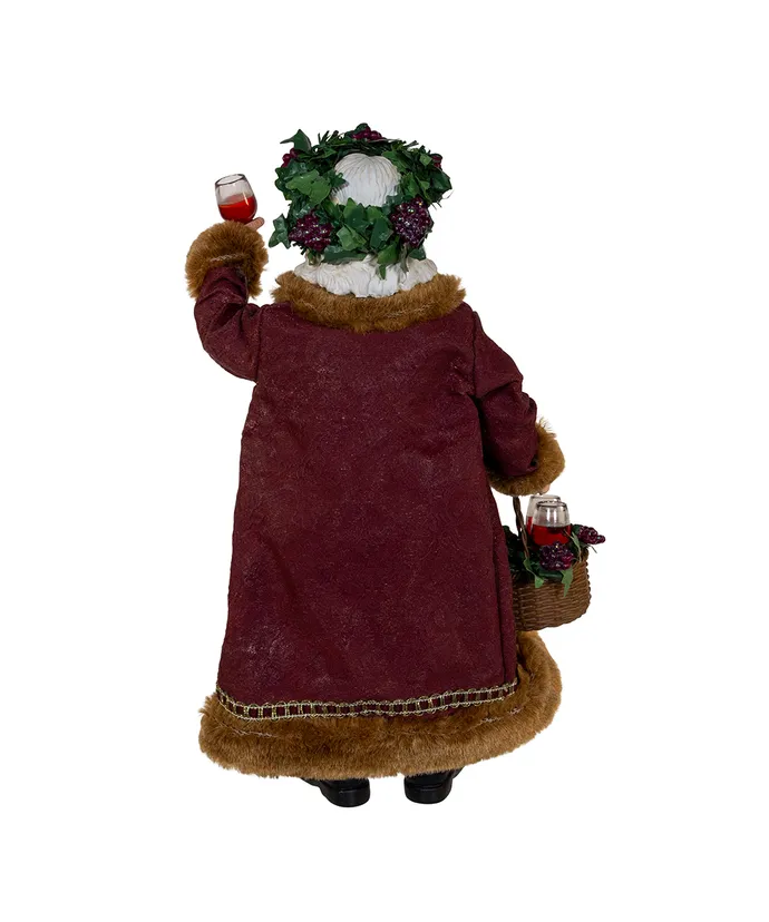 Kurt S- Adler - 10-5" Fabriche Wine Santa - Image 3