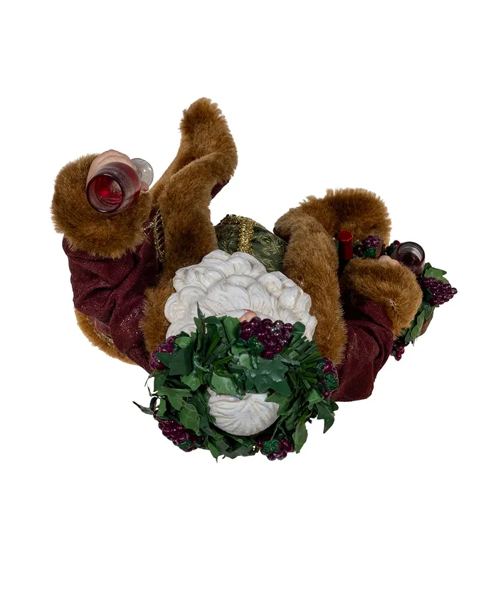 Kurt S- Adler - 10-5" Fabriche Wine Santa - Image 5