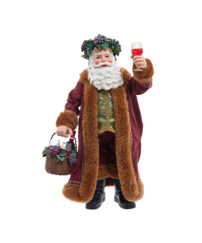Kurt S- Adler - 10-5" Fabriche Wine Santa