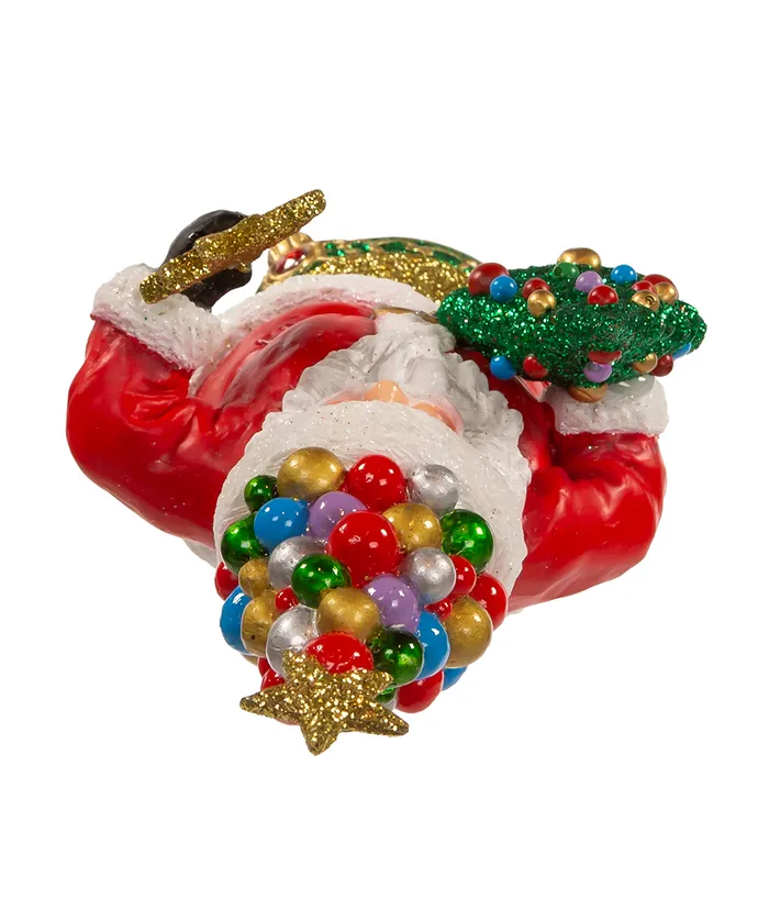 Kurt S- Adler - 10" Jolly Jingles Tree Trim Santa Tabletop - Image 5