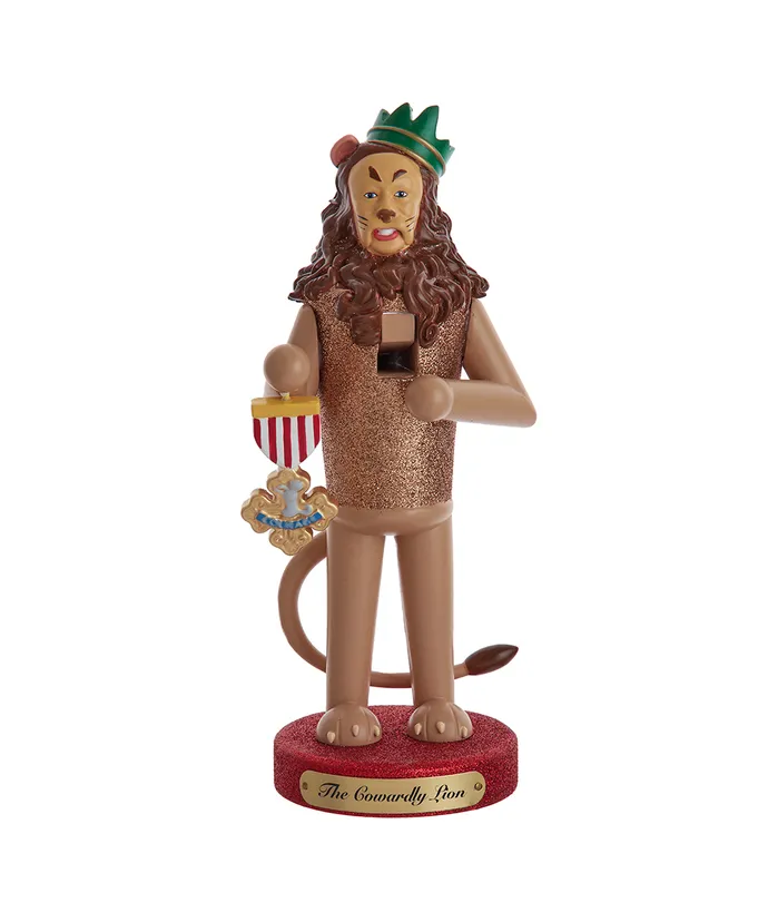 Kurt S. Adler - 10" Wizard of Oz Cowardly Lion Nutcracker, -