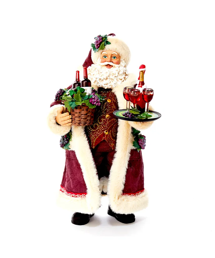 Kurt S- Adler - 11-5" Fabriche Wine Holding Santa