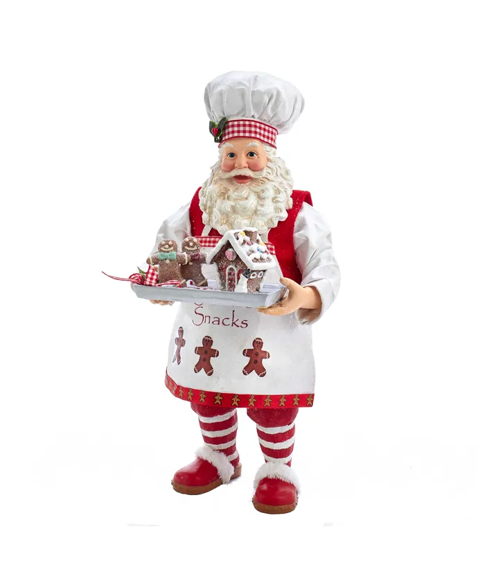 Kurt S- Adler - 11" Fabriche Gingerbread Chef Santa