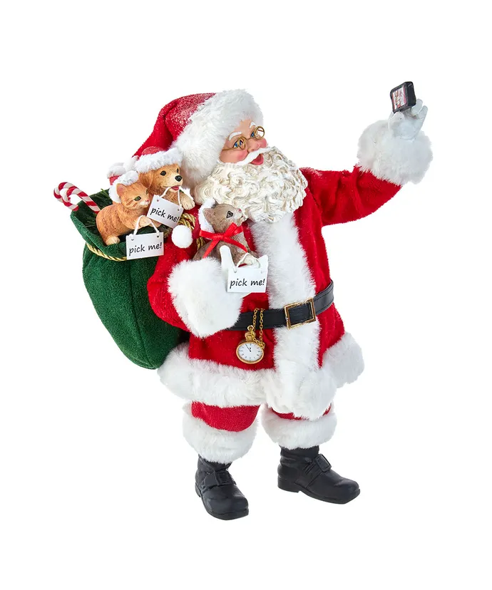 Kurt S- Adler - 11" Fabriche Selfie Santa
