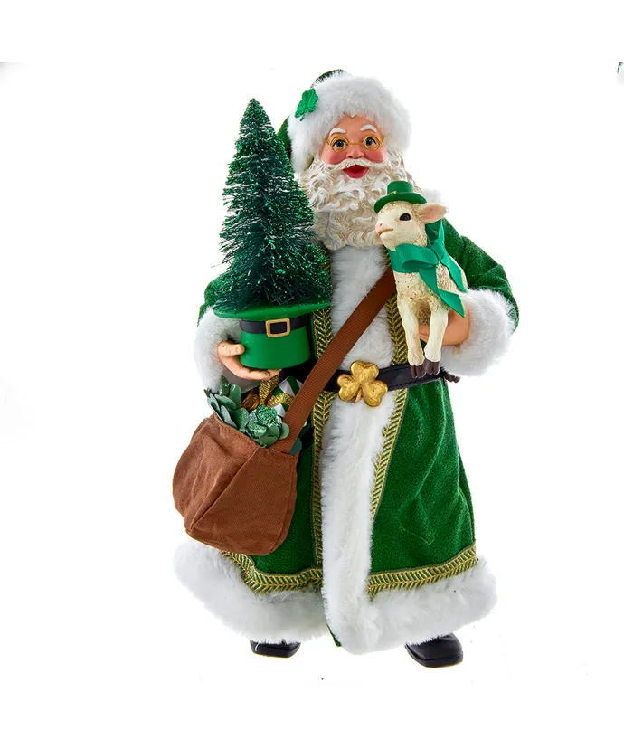 Kurt S- Adler - 12" Fabriche Musical Irish Santa