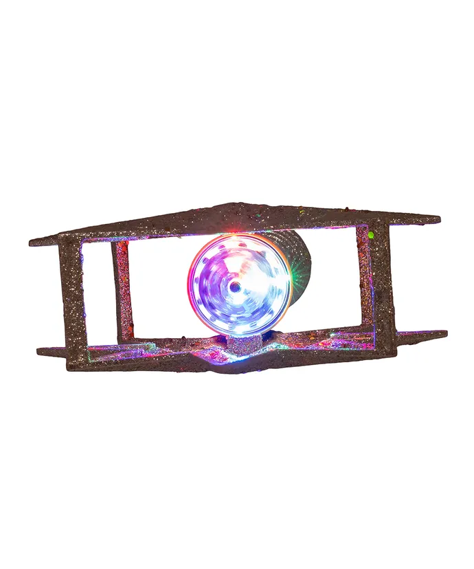 Kurt S. Adler - 13.75" Gold Glitter Polaris Star Projector Treetop - Image 5