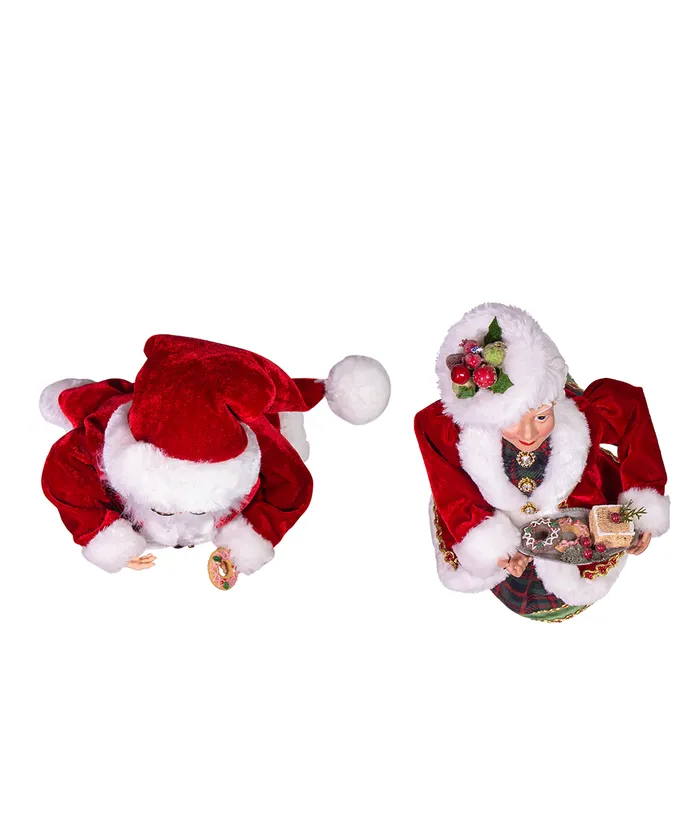 Kurt S- Adler - 16" KSA Kringles Santa and Mrs- Claus 2-Piece Set - Image 6