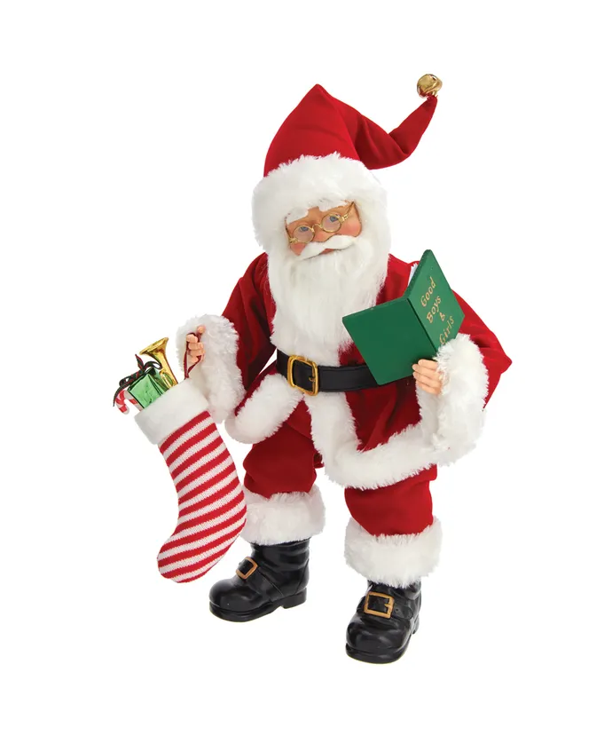 Kurt S- Adler - 16" KSA Kringles Santa With Book