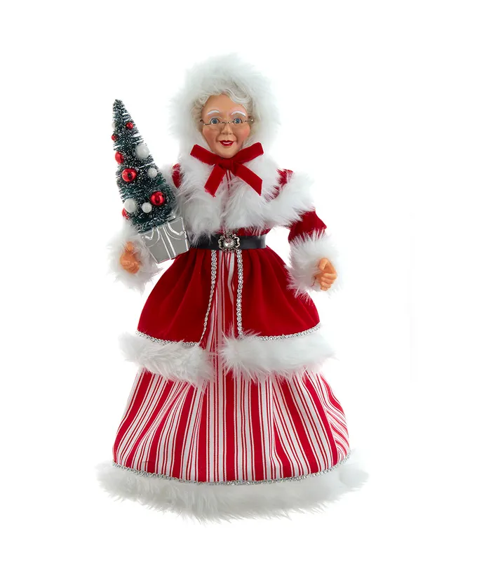Kurt S- Adler - 17-25" KSA Kringles Peppermint Mrs- Claus