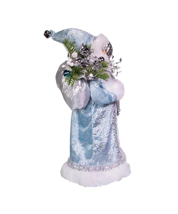 Kurt S- Adler - 17" KSA Kringles Blue and White Santa - Image 2