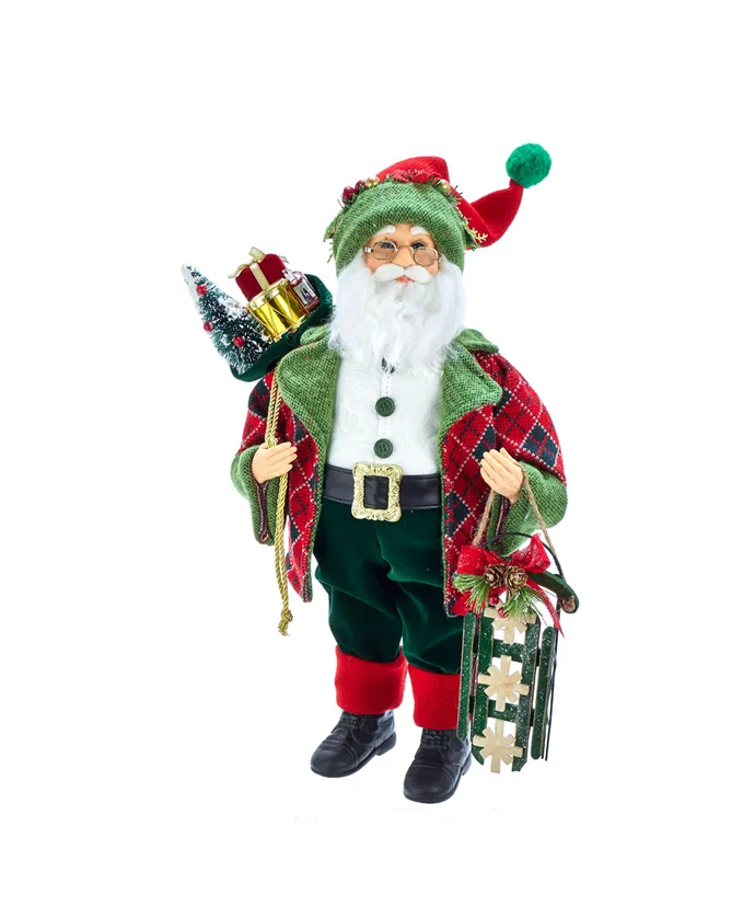 Kurt S- Adler - 18" KSA Kringles Red and Green Santa and Gifts