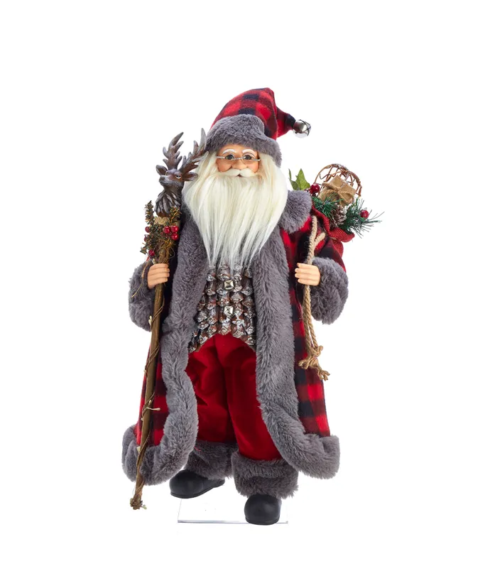 Kurt S- Adler - 18" KSA Kringles Red and Grey Santa