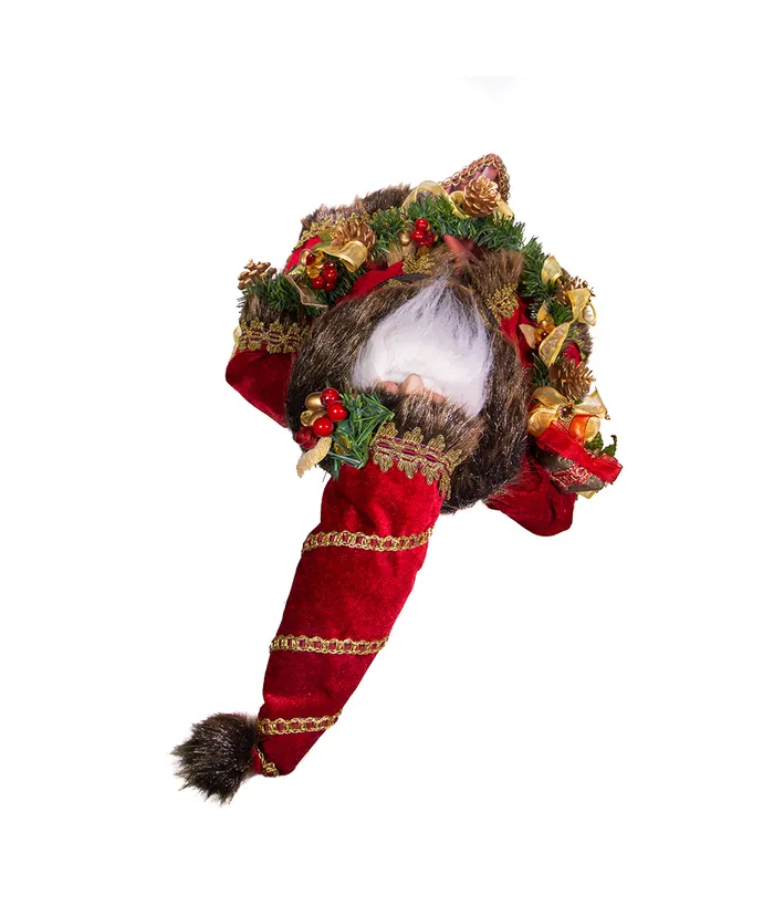 Kurt S- Adler - 23" Un-Lit Fabriche Santa Treetop - Image 6