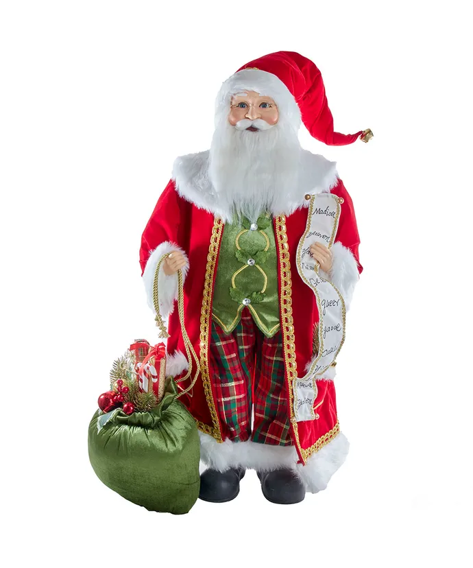 Kurt S- Adler - 36" KSA Kringles Santa With List