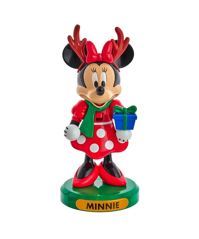 Kurt S. Adler - 6" Disney Minnie Mouse With Tree Nutcracker, -