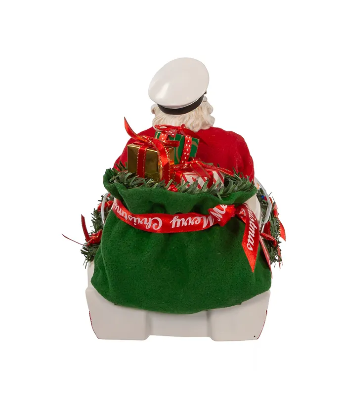 Kurt S- Adler - 8" Fabriche Boat Captain Santa - Image 5