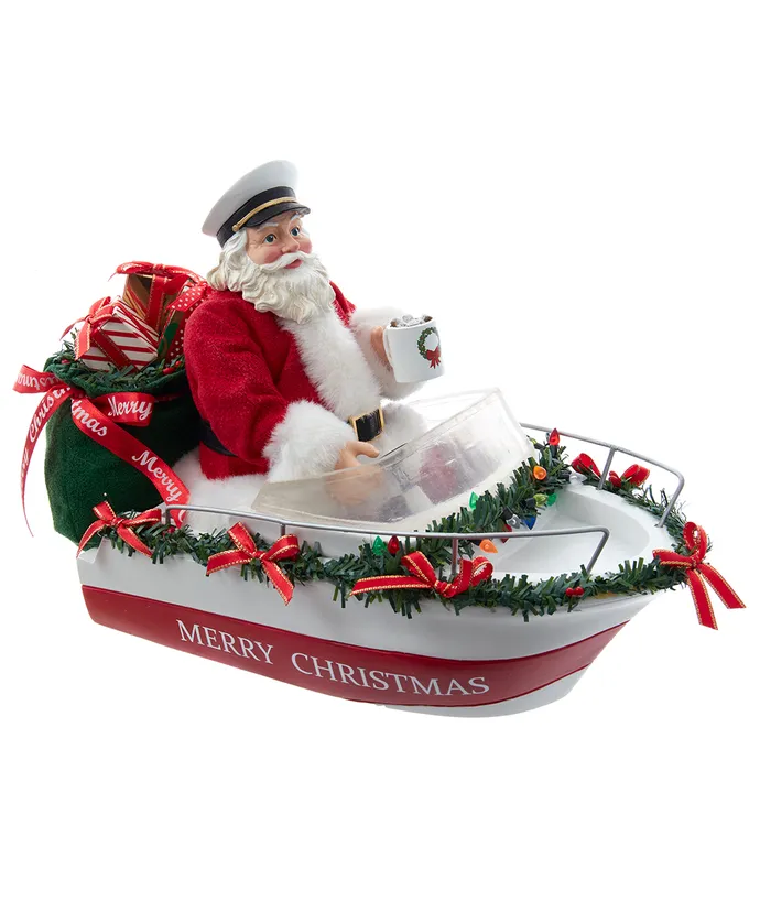 Kurt S- Adler - 8" Fabriche Boat Captain Santa