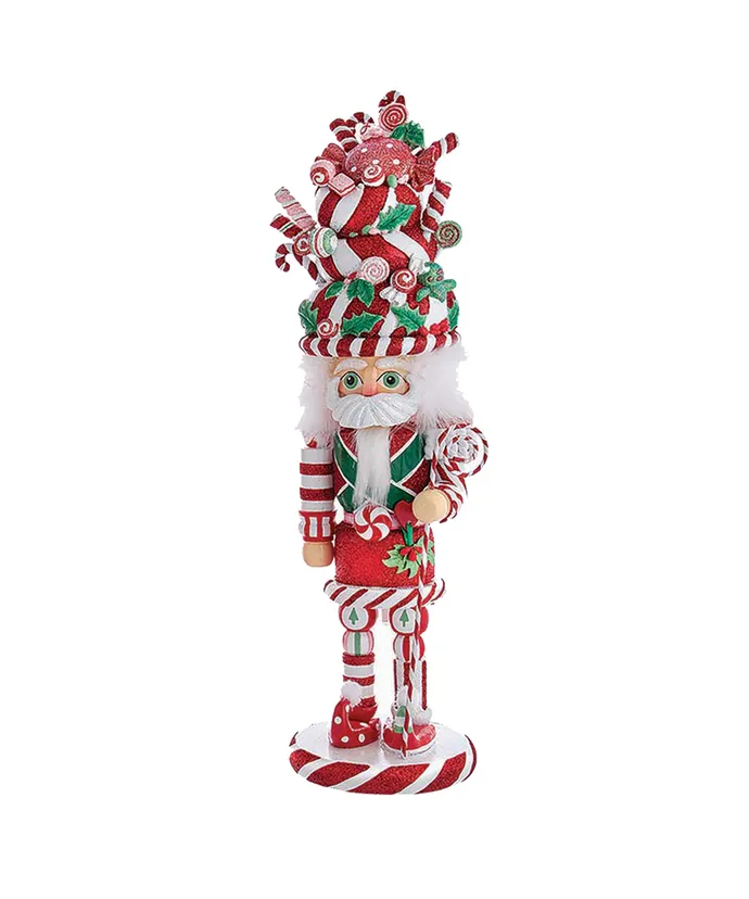 Kurt S. Adler - 18" Hollywood Nutcrackers™ Peppermint Candy Hat Nutcracker