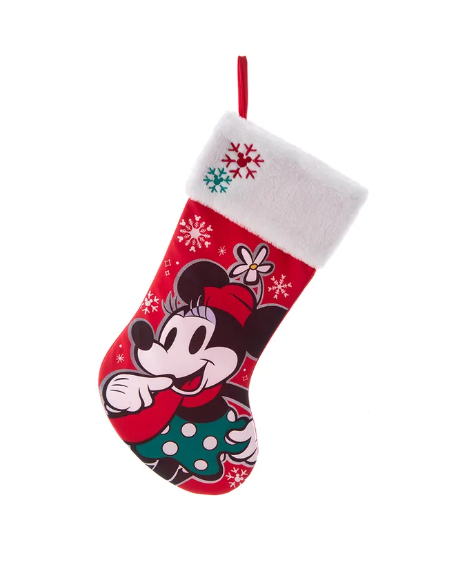Kurt S. Adler - Disney© Minnie With Embroidered Cuff Stocking