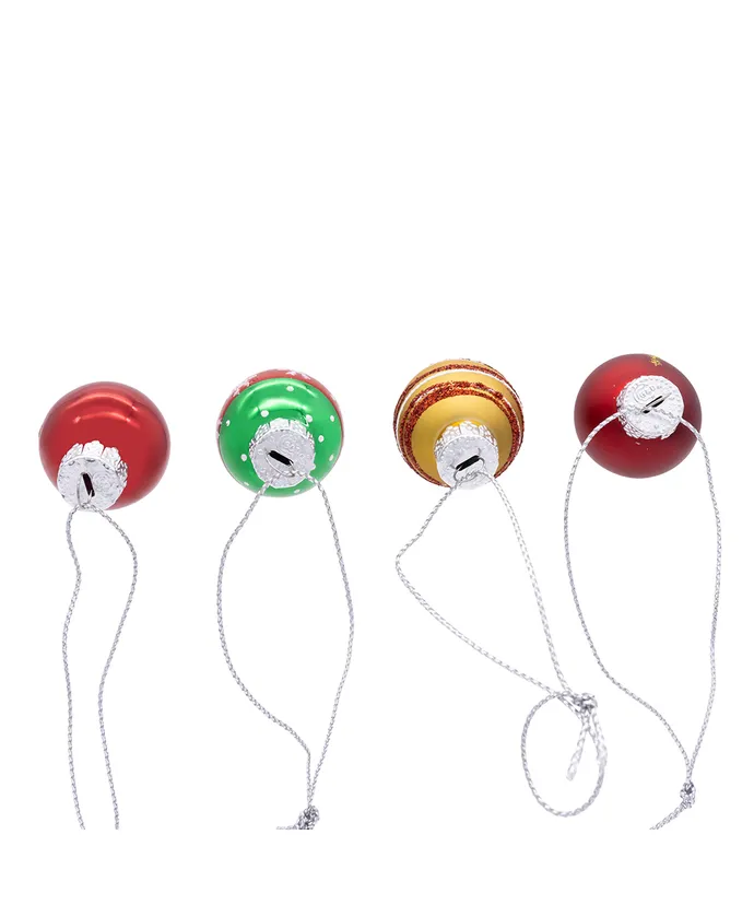 Kurt S. Adler - 25MM Miniature Glass Red & Green Ball Ornaments, 12 Piece Box, - - Image 6