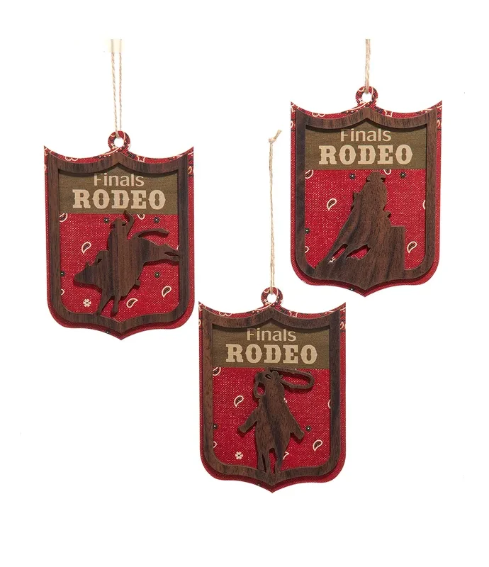 Kurt S. Adler - Barrel Racer Back Number Ornaments, 3 Assorted