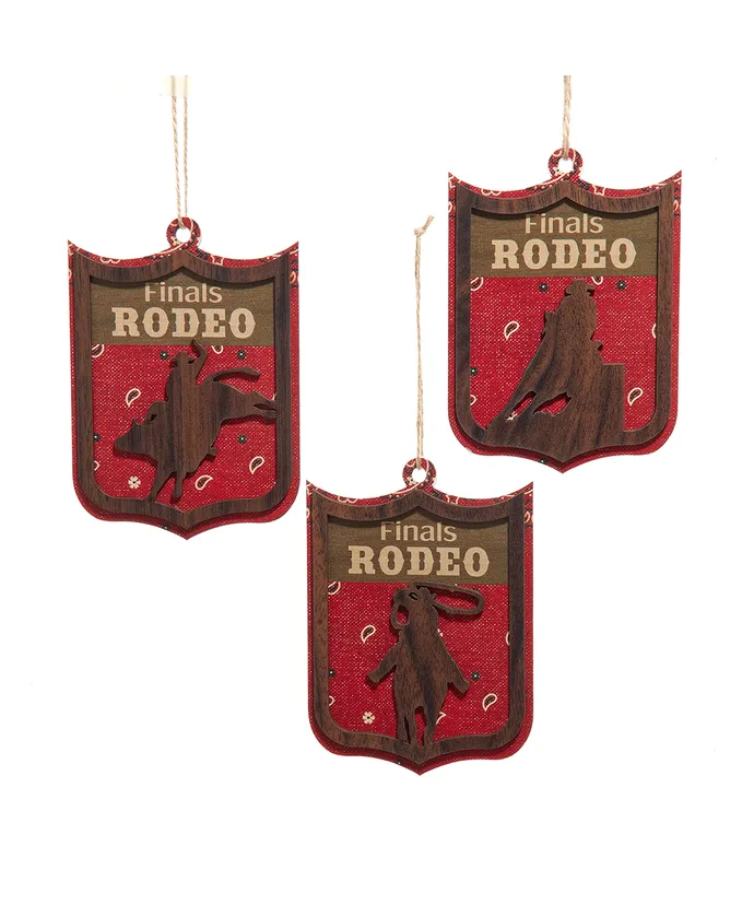 Kurt S. Adler - Barrel Racer Back Number Ornaments, 3 Assorted