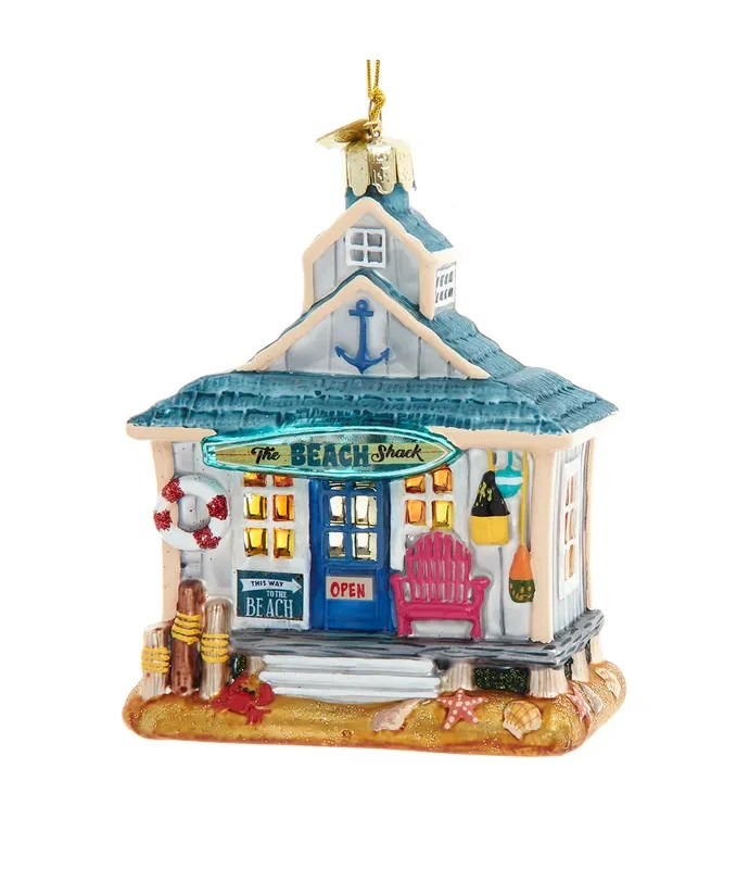 Kurt S. Adler - Noble Gems™ Glass Beach House Ornament