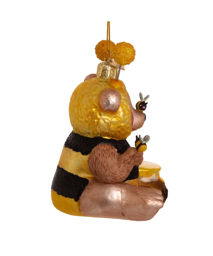 Kurt S. Adler - Noble Gems™ Glass Bee Bear Ornament - Image 3