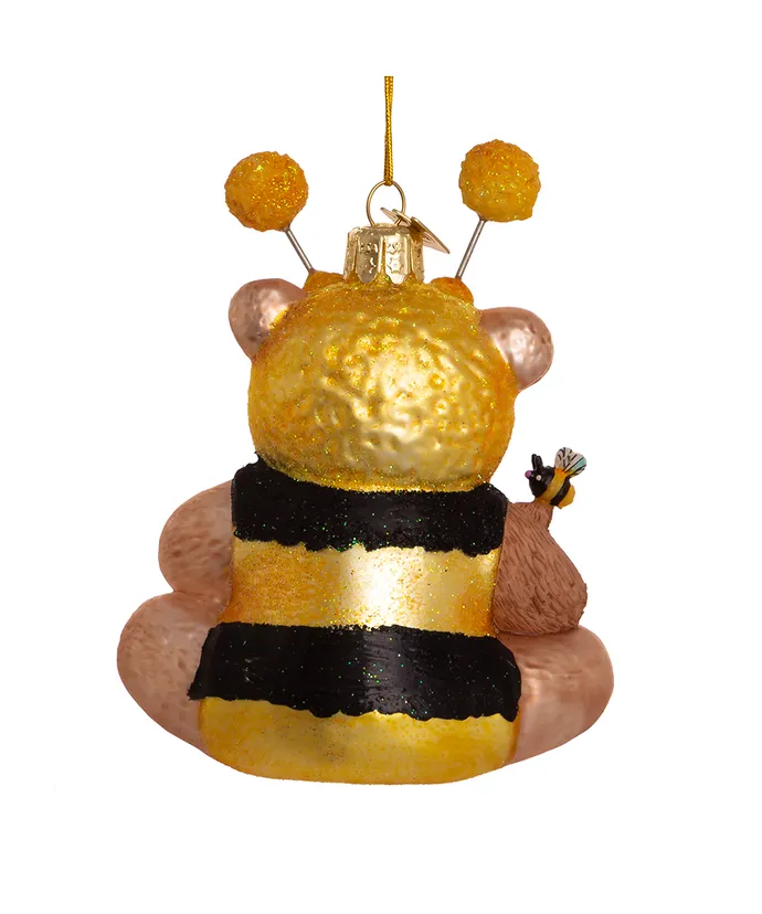Kurt S. Adler - Noble Gems™ Glass Bee Bear Ornament - Image 5