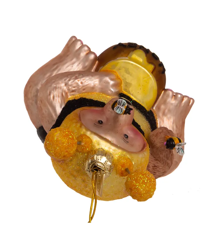 Kurt S. Adler - Noble Gems™ Glass Bee Bear Ornament - Image 6