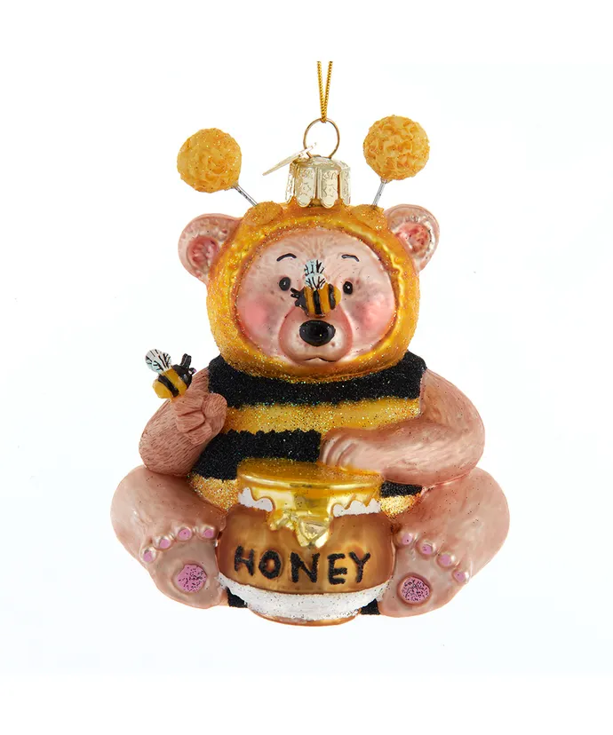 Kurt S. Adler - Noble Gems™ Glass Bee Bear Ornament