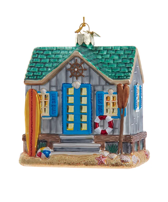 Kurt S. Adler - Noble Gems™ Glass Boat House Ornament