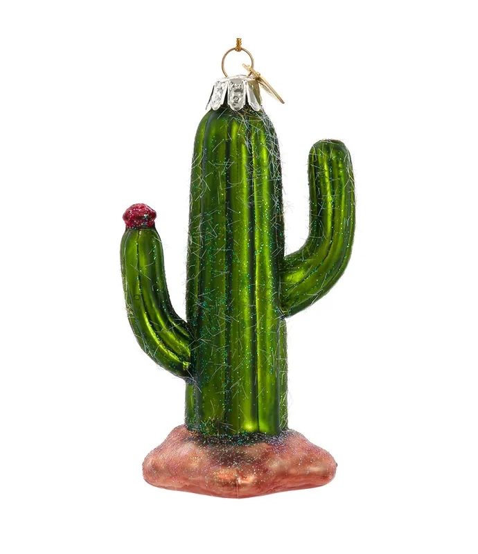 Kurt S. Adler - Noble Gems Glass Cactus Ornament