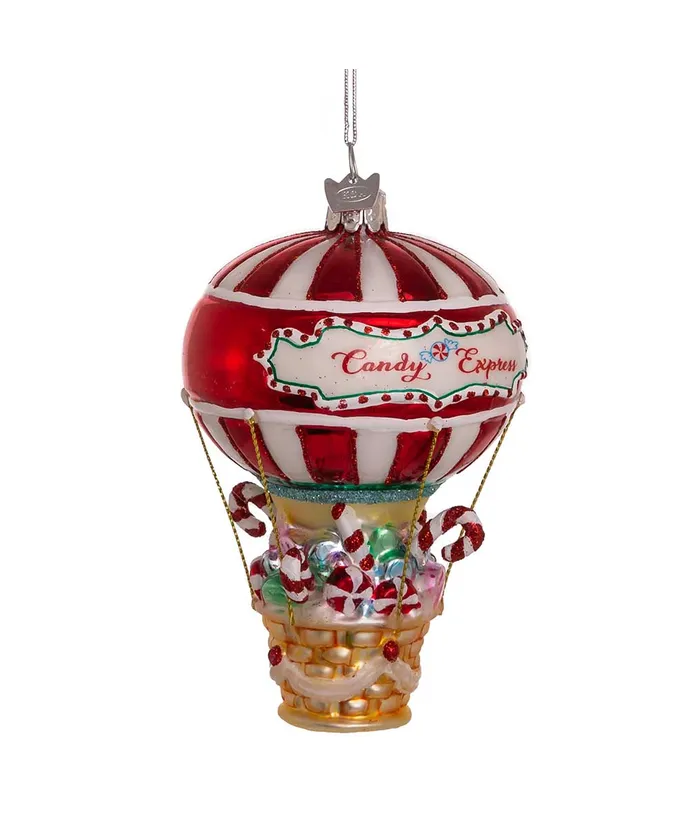 Kurt S. Adler - Noble Gems™ Glass Candy Hot Air Balloon Ornament - Image 2