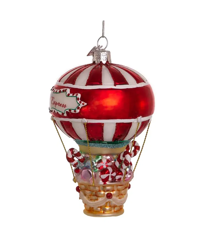 Kurt S. Adler - Noble Gems™ Glass Candy Hot Air Balloon Ornament - Image 4