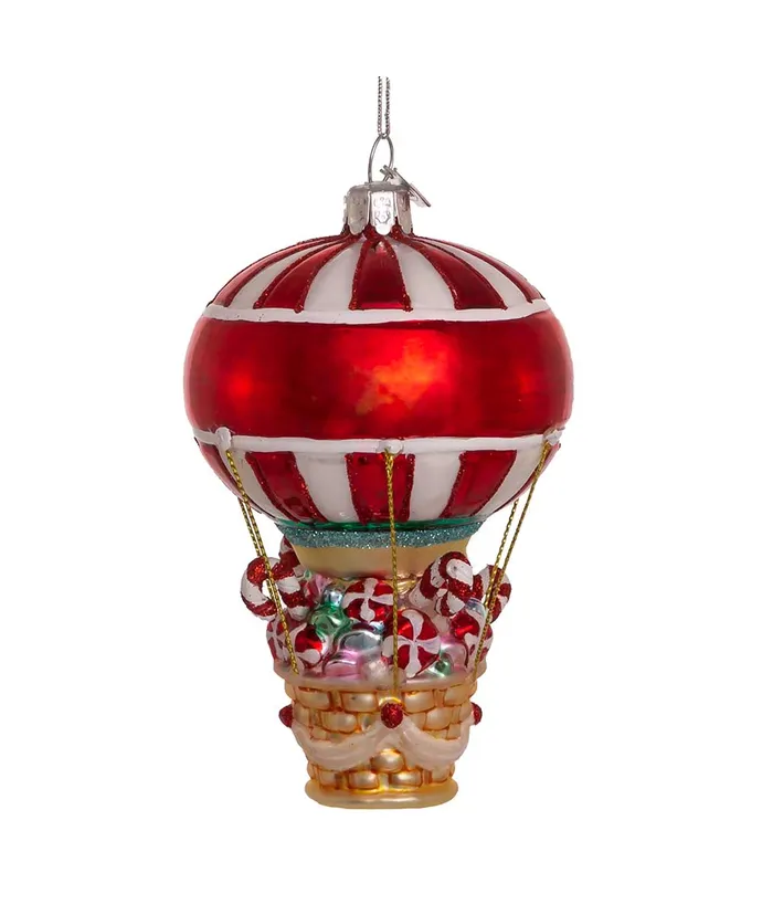 Kurt S. Adler - Noble Gems™ Glass Candy Hot Air Balloon Ornament - Image 5