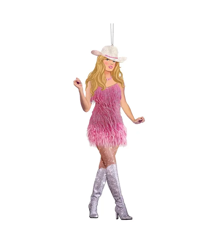 Kurt S. Adler - Pink Cowgirl Ornament