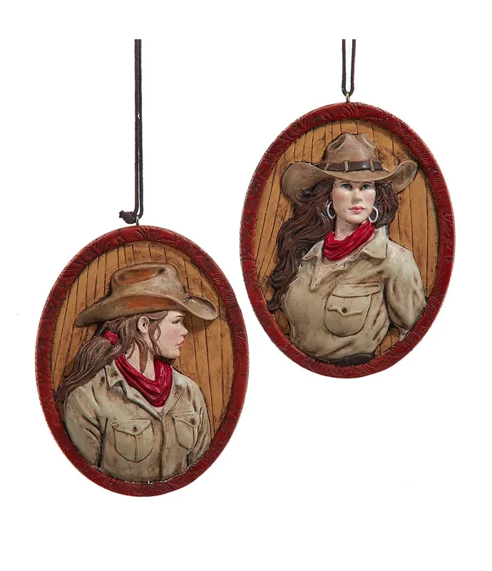 Kurt S. Adler - Western Cowgirl Frame Ornament