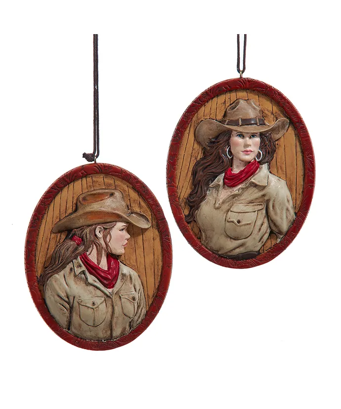 Kurt S. Adler - Western Cowgirl Frame Ornament