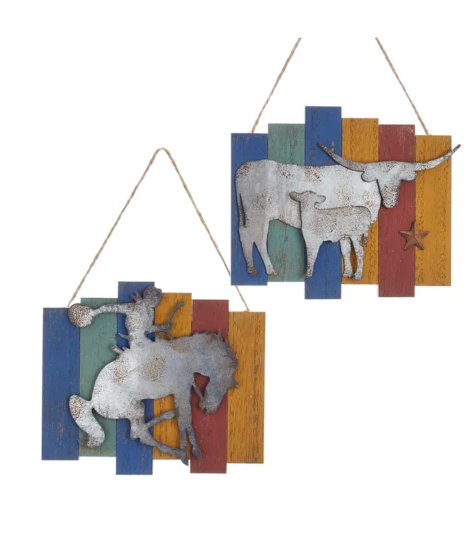 Kurt S. Adler - Western Icon Ornaments, 2 Assorted